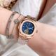 Clone Patek Philippe Nautilus Tourbillon Lady Watch Rose Gold Grey Dial (2)_th.jpg